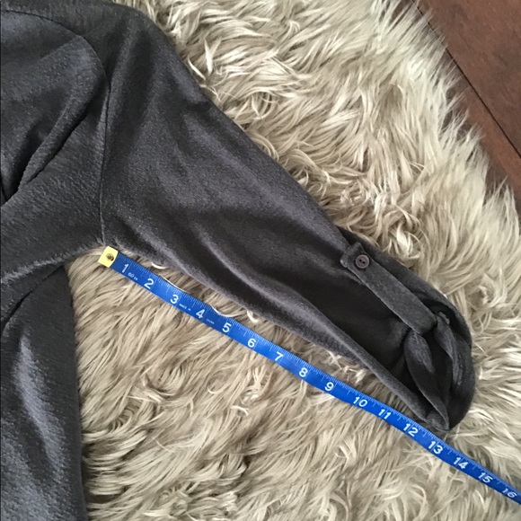 Grey light weight Open Front Sweater - Picture 6 of 10